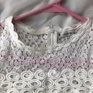 Lovely white lace dress